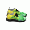 Green & Yellow Electricity - Black Soles