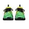 Green & Yellow Electricity - Black Soles